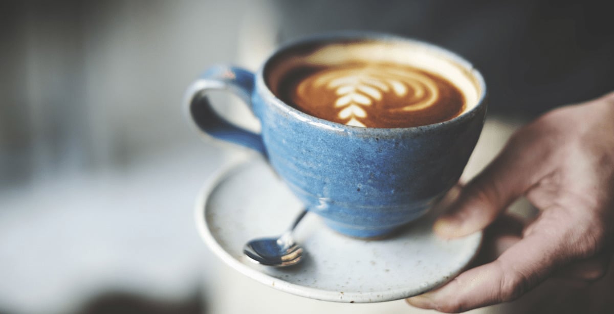 Arjo serving coffee