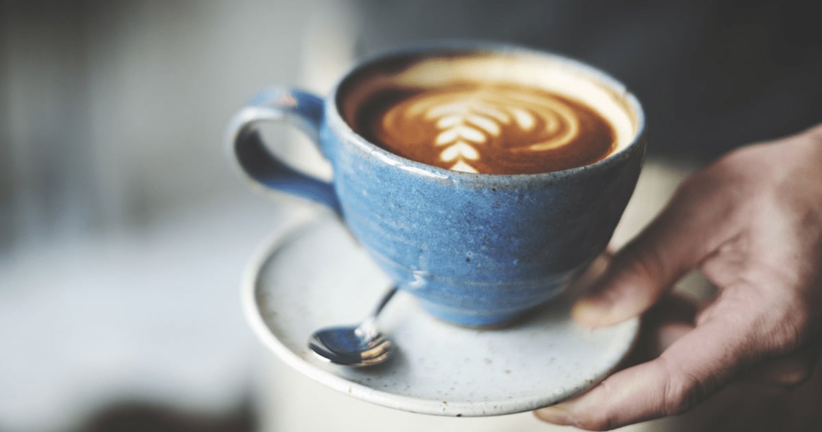 Arjo serving coffee